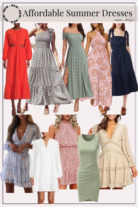 affordable summer dresses / summer dresses from walmart / dresses for spring / dresses for summer / dresses from amazon / amazon fashion finds / casual dresses 

#LTKstyletip #LTKSeasonal #LTKunder100