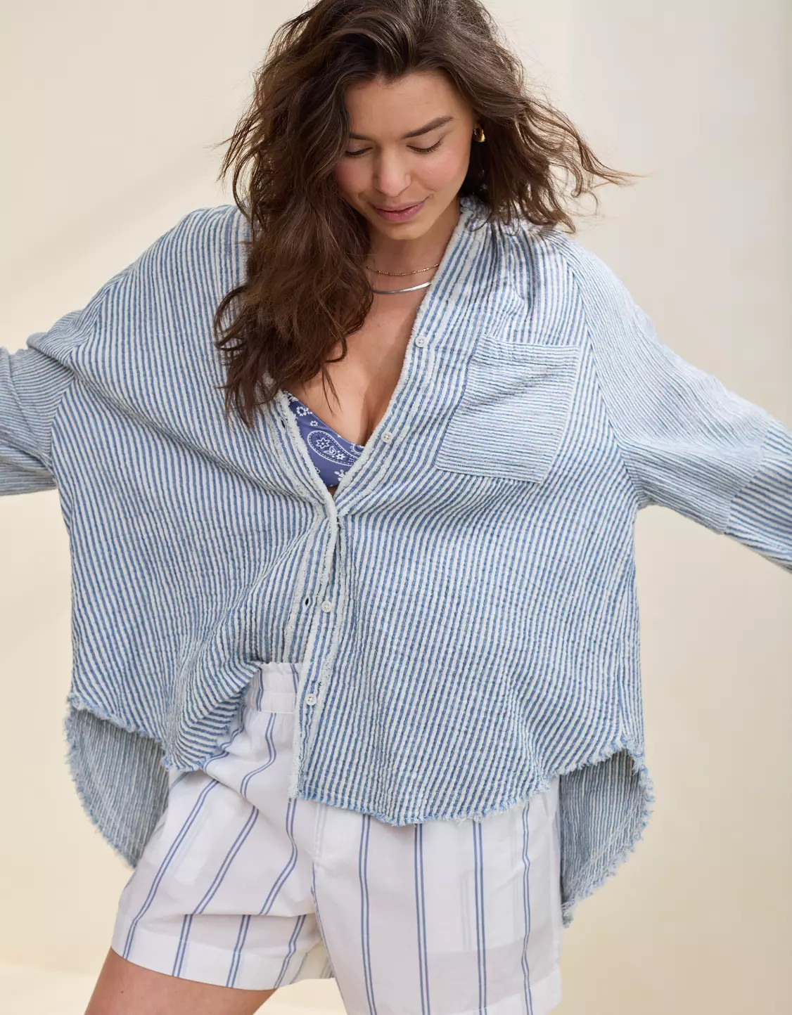 Aerie Daybreak Cover Up Shirt | Aerie