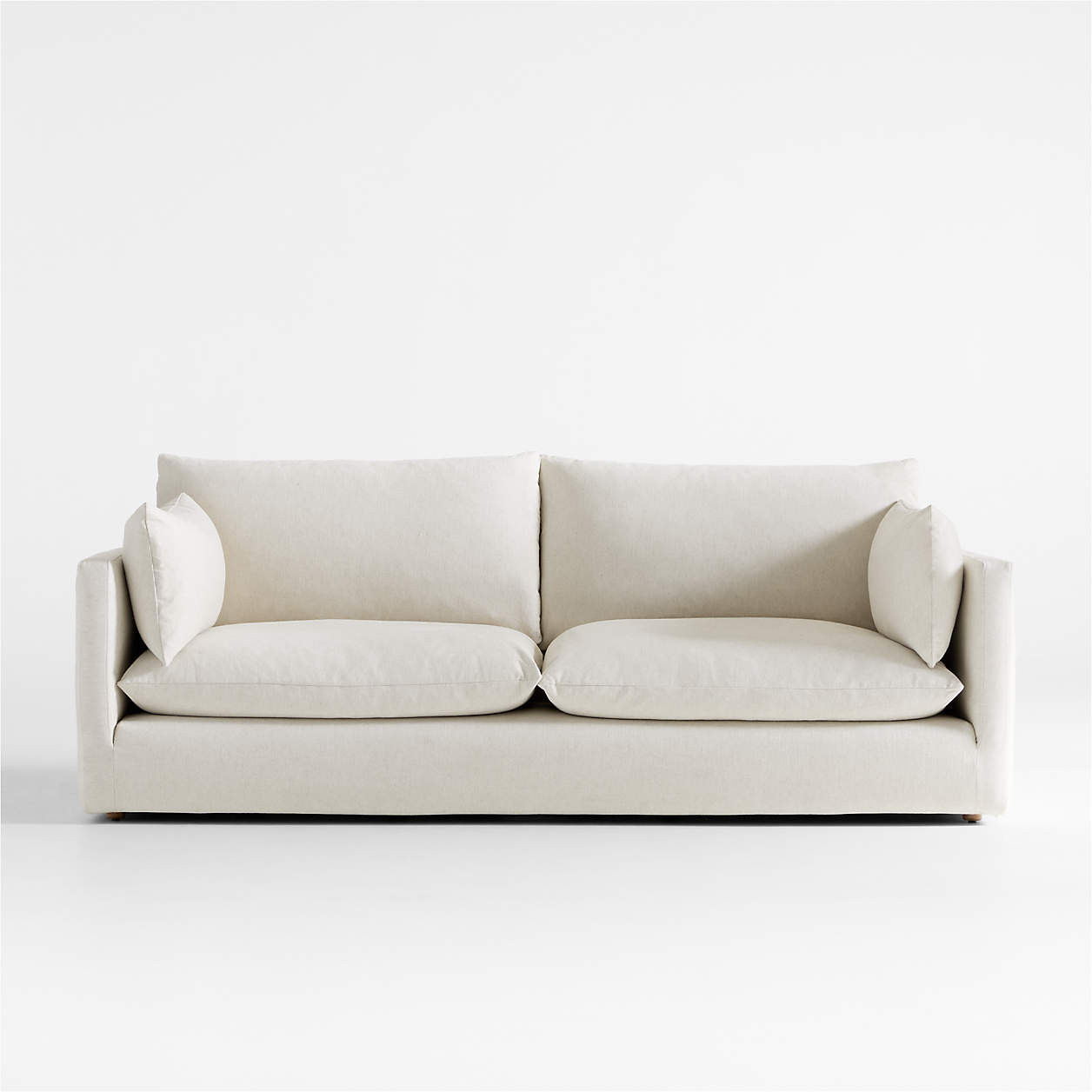 Unwind Slipcovered 92" Sofa + Reviews | Crate & Barrel | Crate & Barrel