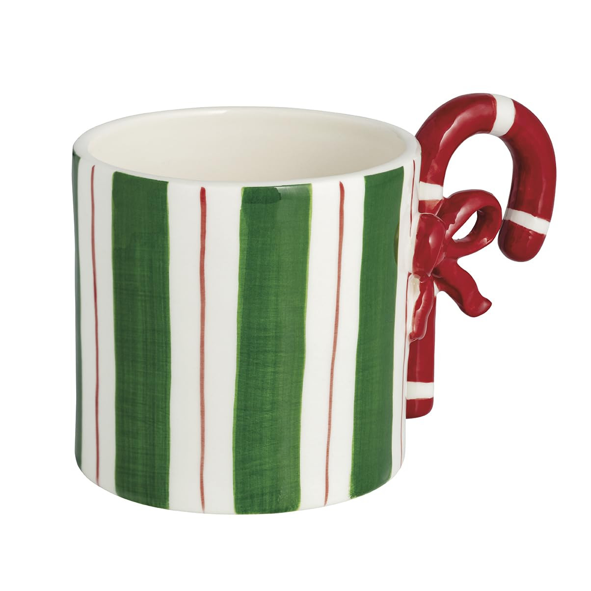 Mud Pie Christmas Candy Cane Handle Mug | Amazon (US)
