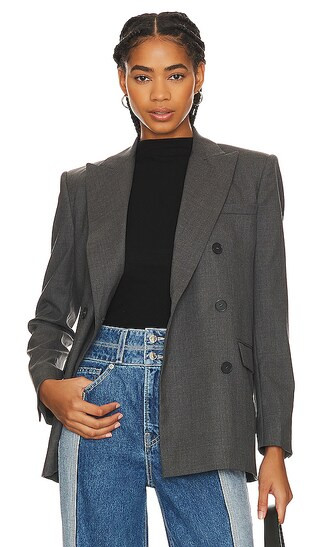 Habana Blazer in Grey | Revolve Clothing (Global)