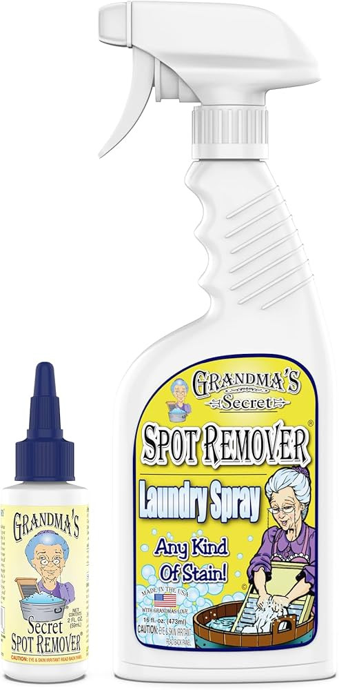Grandma's Secret Spot Remover Laundry Spray - Chlorine, Bleach and Toxin-Free for Clothes - Fabri... | Amazon (US)