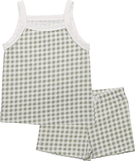 AVAUMA Newborn Baby Little Boy Girl Stripe Sleeveless Pajamas Summer Short Sets Pjs Kids Clothes | Amazon (US)