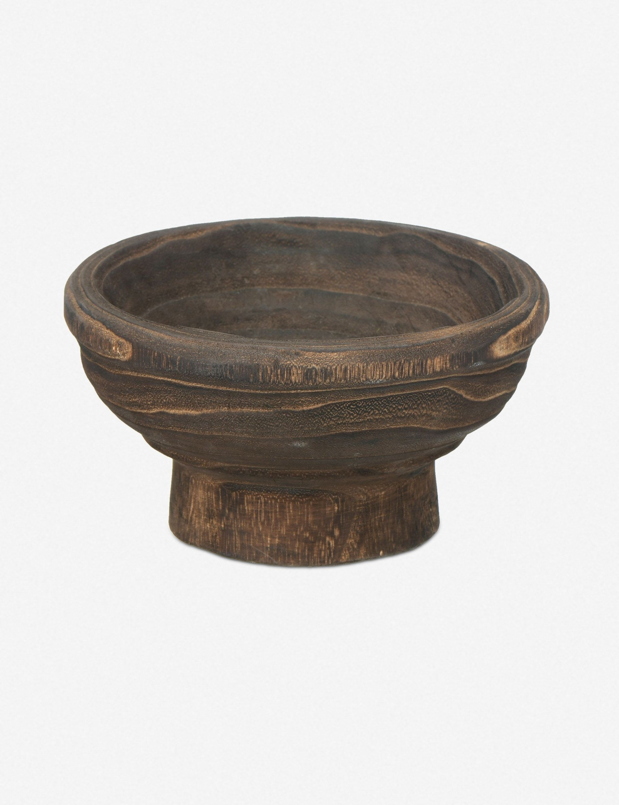 Rossi Footed Wood Bowl | Lulu and Georgia 
