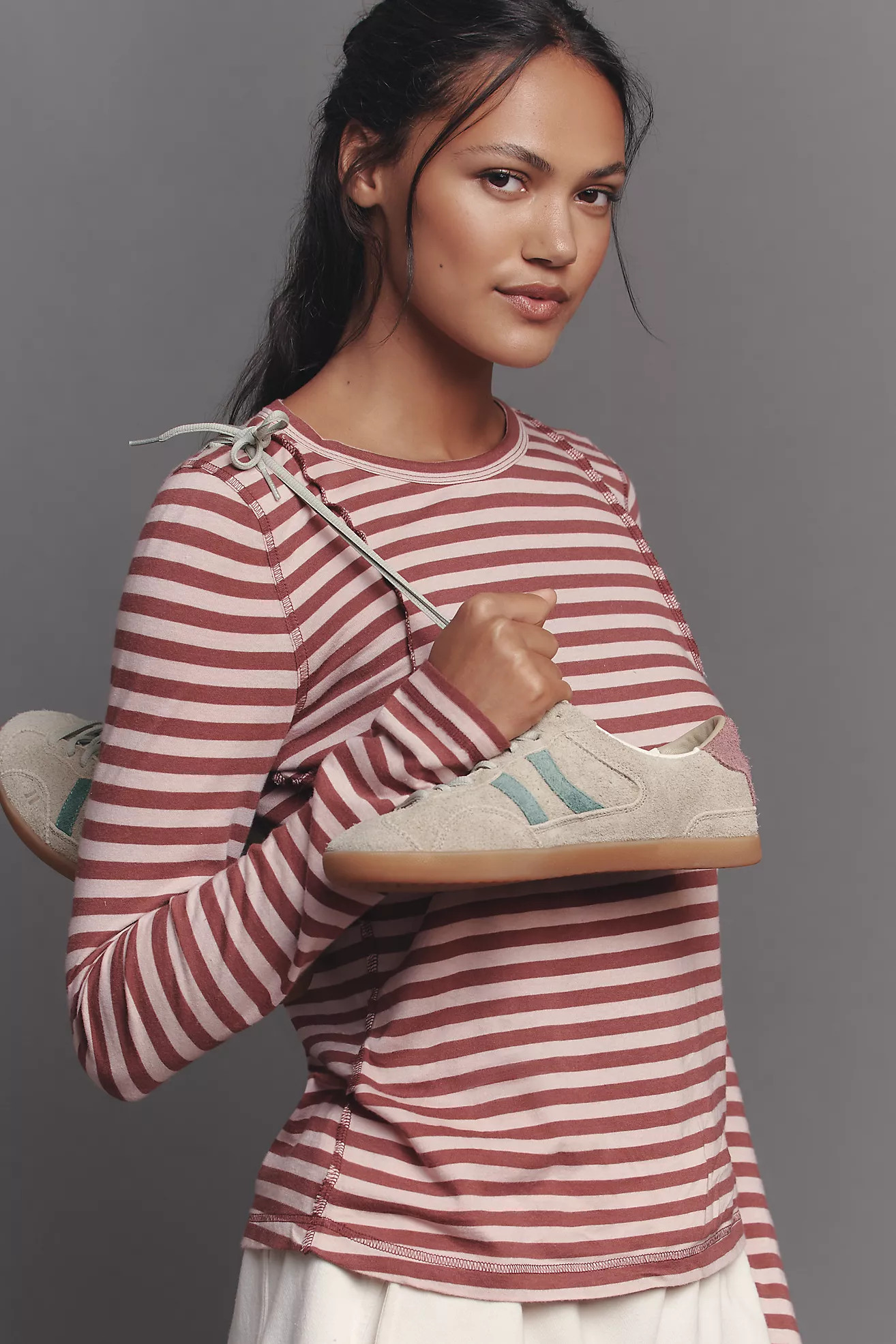 Pilcro Long-Sleeve Tissue Tee | Anthropologie (US)