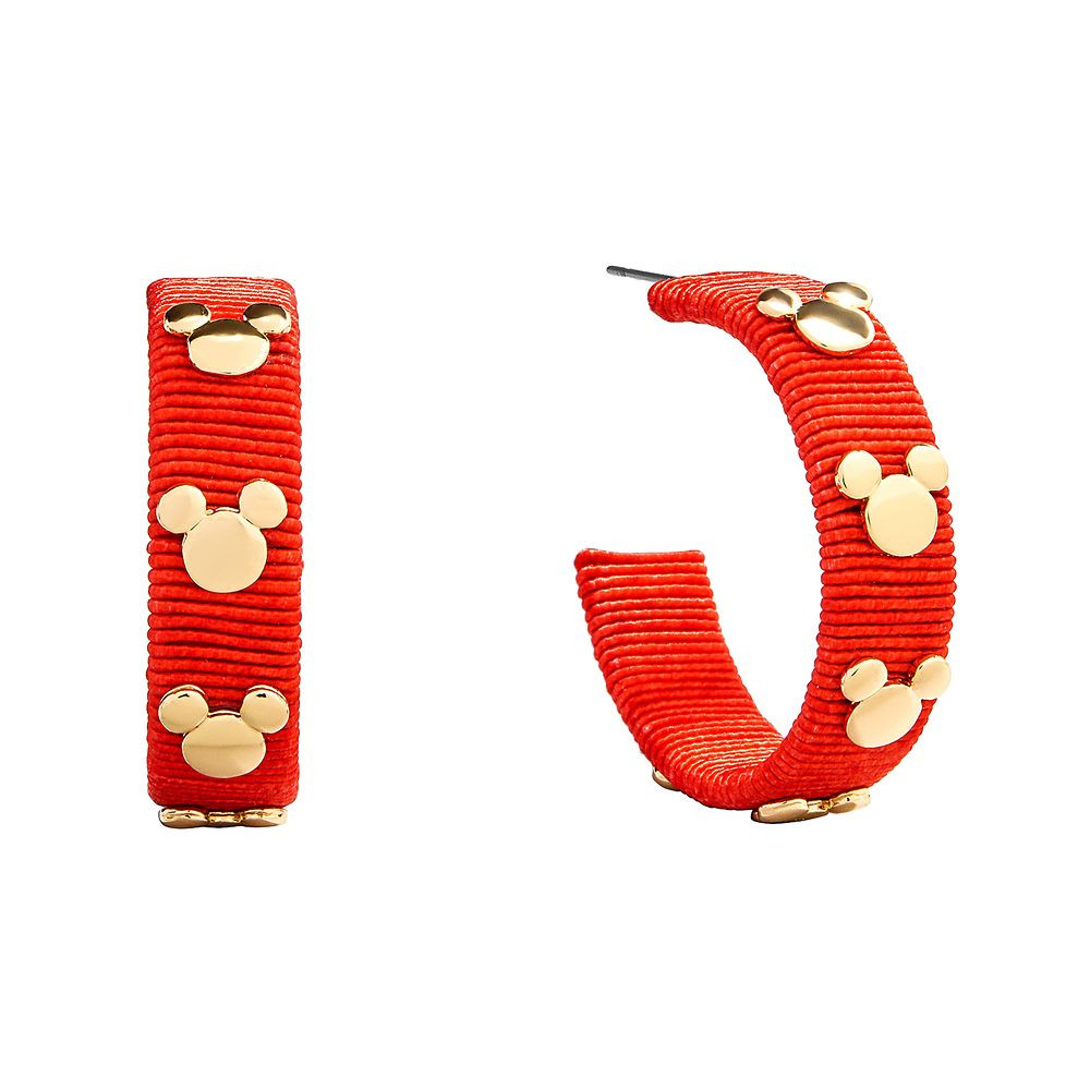 Mickey Mouse Icon Red Hoop Earrings by BaubleBar | Disney Store