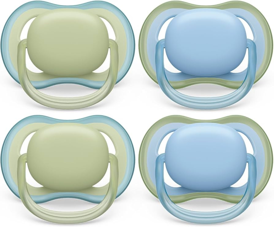 Philips Avent Ultra Air Pacifier - 4 x Light, Breathable Baby Pacifiers for Babies Aged 0-6 Month... | Amazon (US)