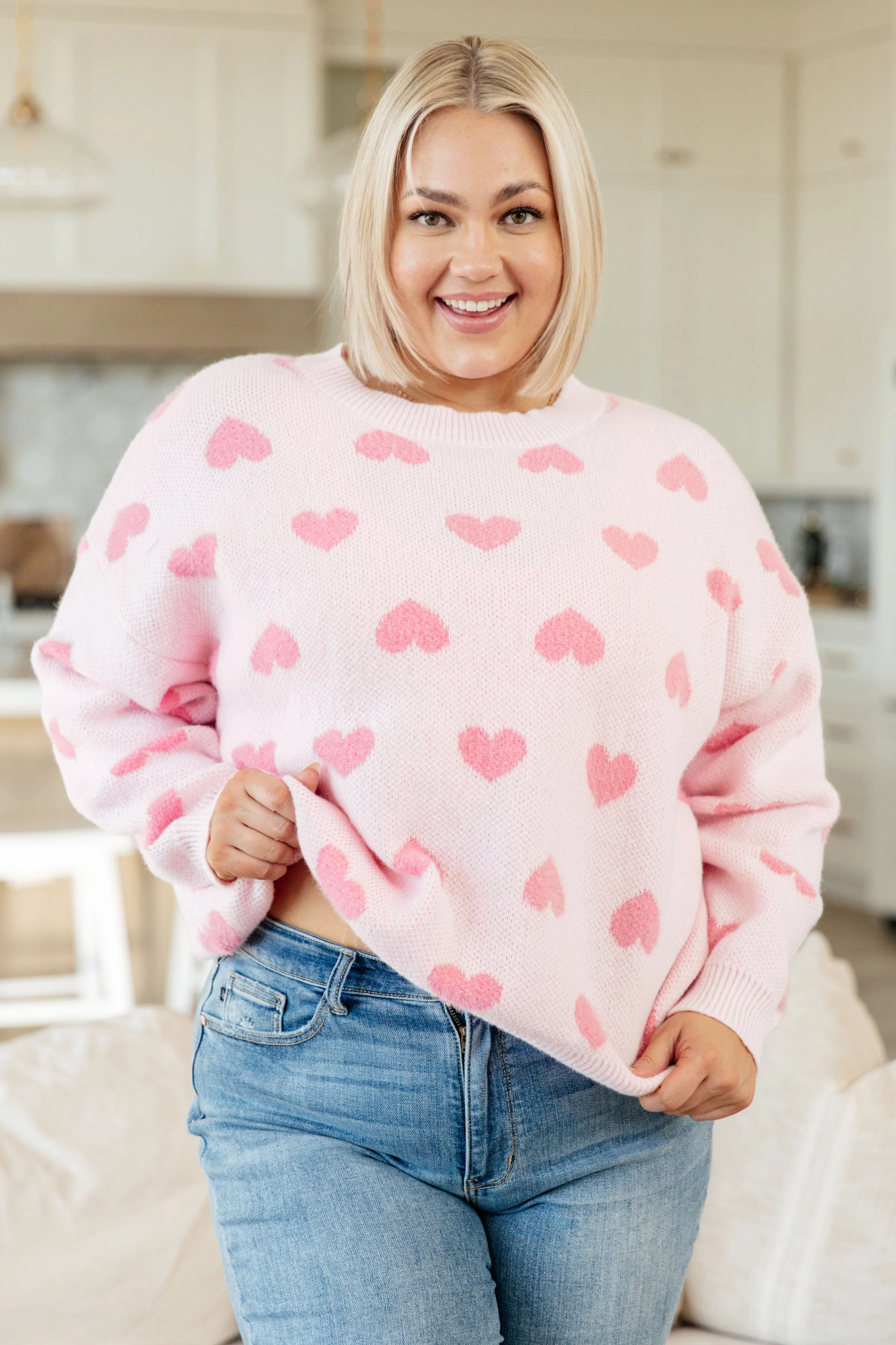 Heart On My Sleeves Sweater | Willow Boutique