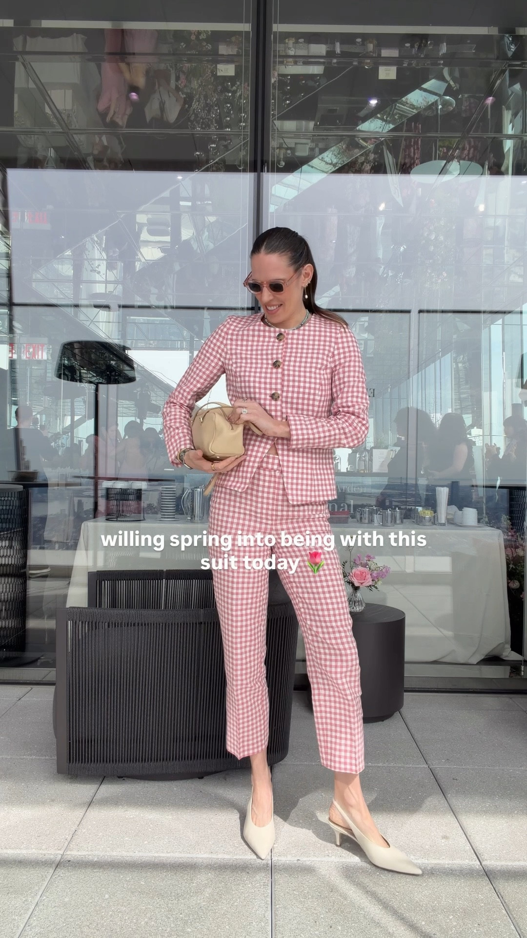 This suit will be the start of spring, even if it’s still 30 degrees in nyc 

#springsuit #ginghamsuit #springoutfit 

#LTKTall #LTKootd #LTKSeasonal