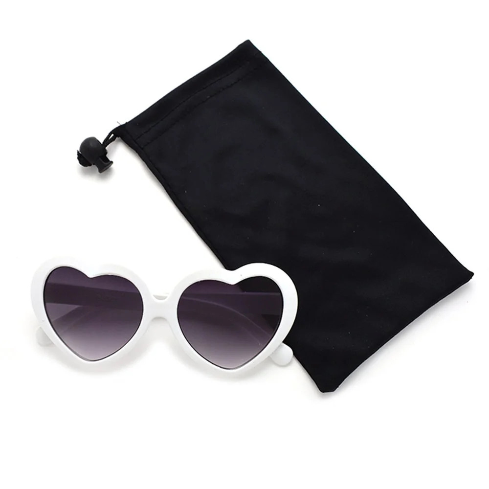 Kids Girls Heart Sunglasses P1303(White) with Pouch | Walmart (US)