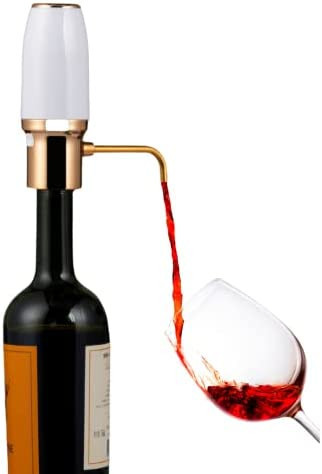 White Electric Wine Aerator Pourer, Electric Wine Dispenser, Wine Airarator, Wine Pump, Wine Disp... | Amazon (US)