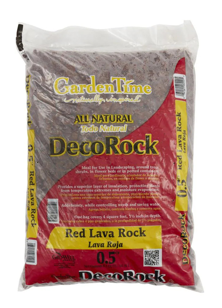 GRO-WELL 0.5 Cubic feet 45-lb Red Lava rock ( 0.5 - 3.0-in Rock Size ) | GT 06240 | Lowe's