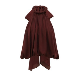 Luna Billow Halter Top - Wine | ZIMMERMANN (US, CA, EU, MENA)