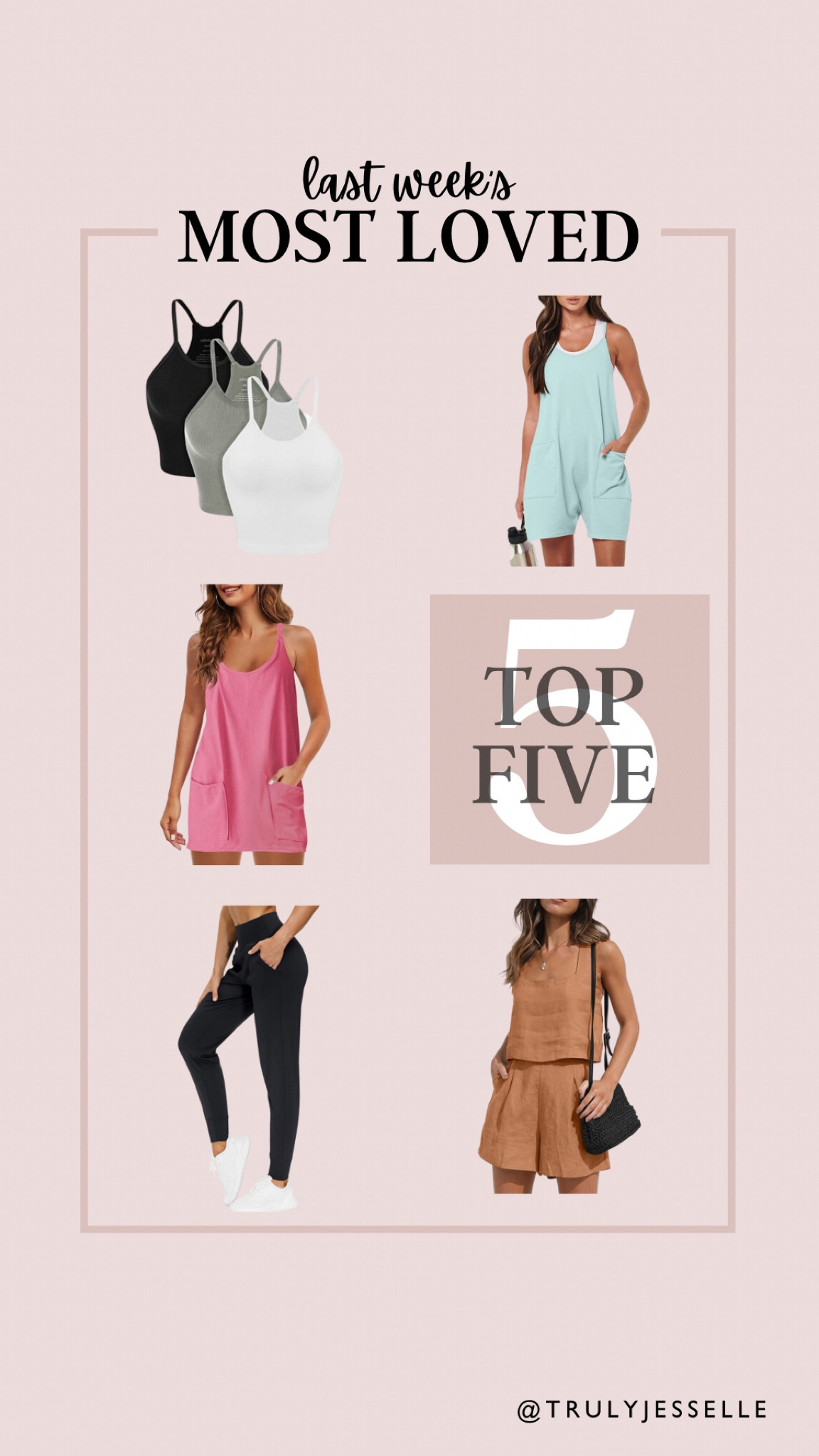Last week’s favorites, casual romper inspired by free people; ribbed tank tops 3 pack, dress inspired by free people, joggers, two piece set 

#LTKsalealert #LTKunder50 #LTKstyletip
