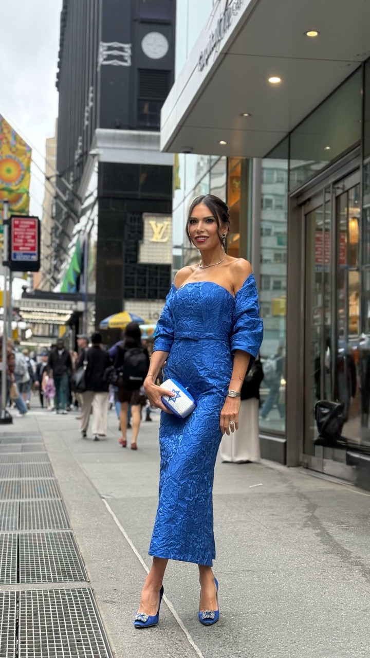 GRWM for a cause close to my heart 🤍 the FIDF Gala in NYC, where we come together to honor and support the soldiers who protect Israel. So grateful to be part of this mission. 
Thoughts on the shrug. Drop a 💙 if you like the dress better with it. 

#FIDFGala #StandWithIsrael