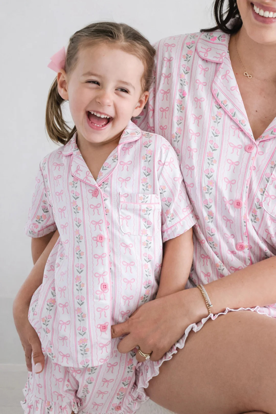 Girl's Two Piece Short Lounge Sets | Caden Lane