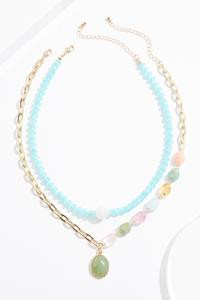 Cato Fashions | Cato Lucite Semi Precious Layered Necklace | Cato Fashions
