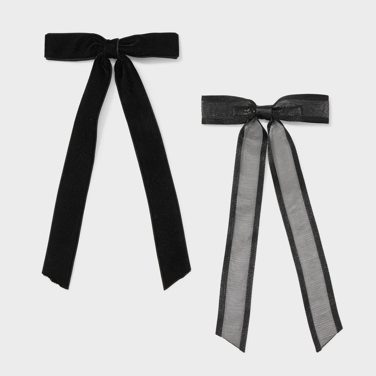 Velvet Bow Salon Hair Clip Set 2pc - A New Day™ | Target