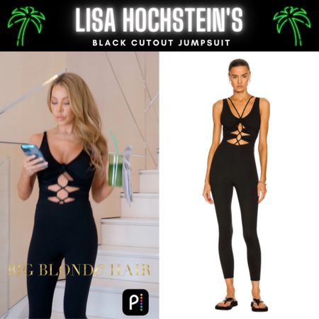 Cute Cutouts // Get Details On Lisa Hochstein’s Black Cutout Jumpsuit With The Link In Our Bio #RHOM #LisaHochstein 