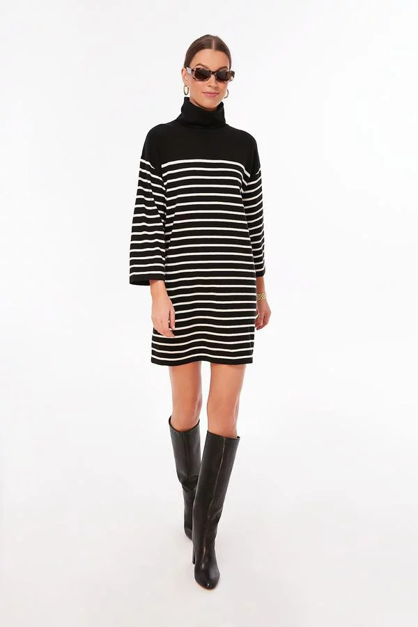 Striped Durand Turtleneck Dress | Tuckernuck (US)