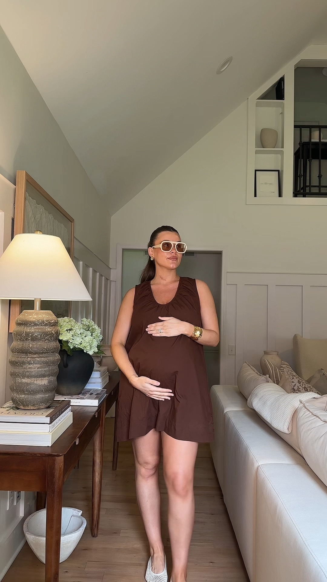 Perfect for bump & after bump! What I’m wearing 8 months pregnant 🫶🏼 #outfitinspo #pregnancy #OOTD #thirdtrimester #summeroutfit #fyp #pregnant #outfitideas #pregnancyjourney #outfit #8monthspregnant #outfits #chicoutfit #dressthebump #bumpfriendlydresses #summerdress #expectingmom 