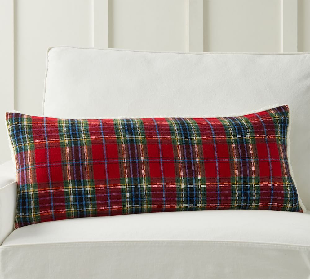 Plaid with Sherpa Back Pillow Covers | Pottery Barn (US)
