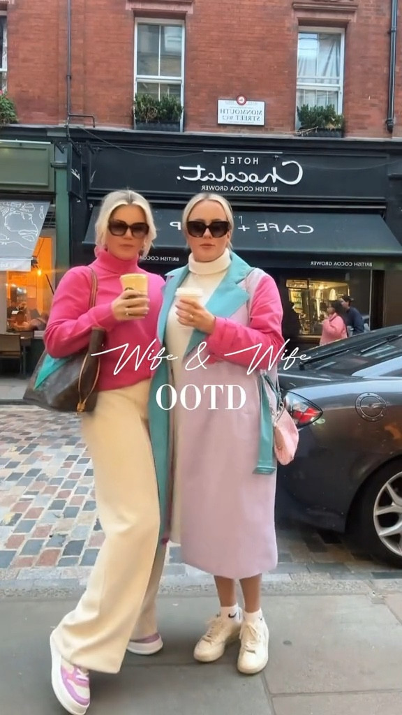 Casual Fall Outfits: Wife & Wife Edition ft. a PSL ☕️🍂

Lovelies we’ve found the perfect trousers for this szn. Whitney got hers in short. We also love still bringing colour to our Autumnal outfits. Anyone else? 💓 Whitney’s pink roll neck jumper is super soft and at such a great price! 

#LTKSeasonal #LTKfindsunder100 #LTKeurope