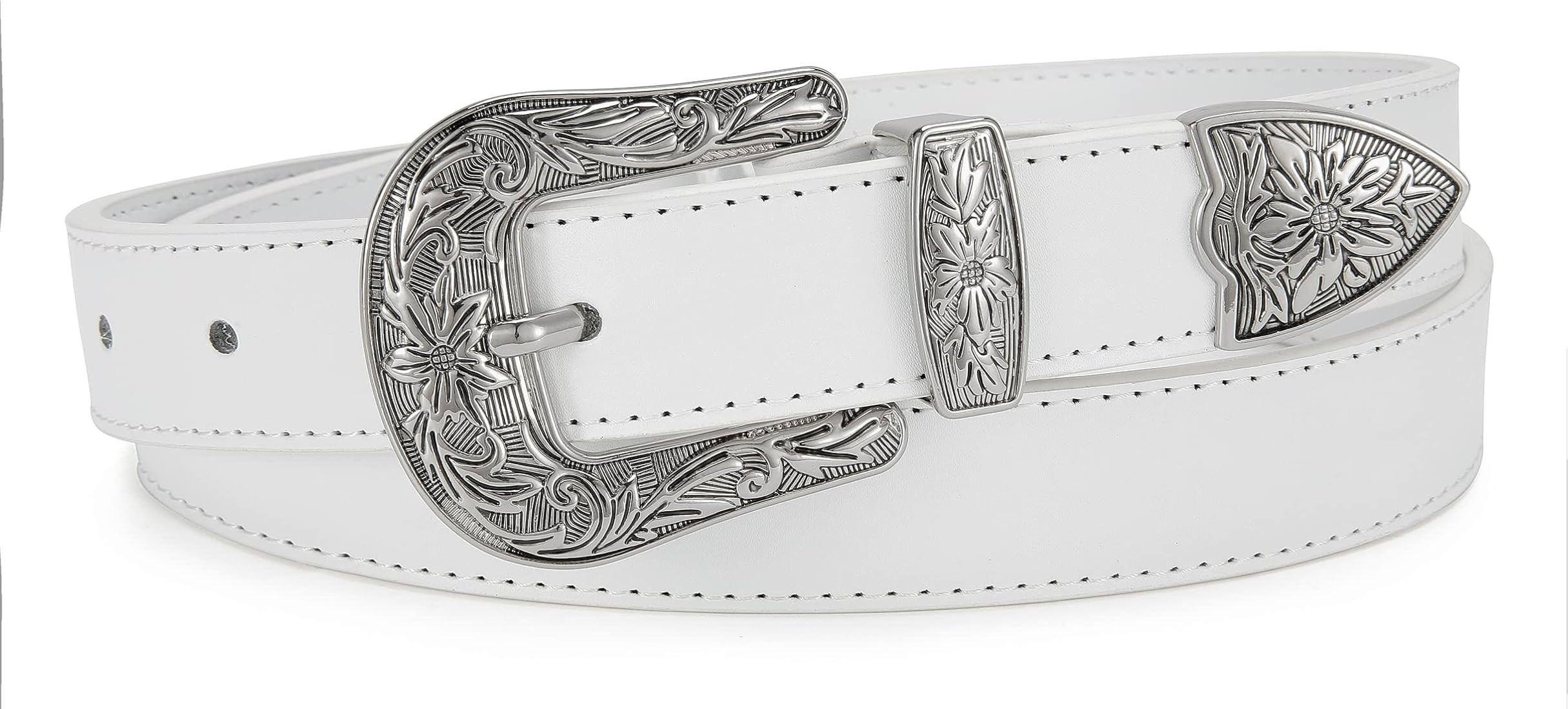 Western Belt for Women, 1.1" CR Cowboy Belt Leather Belts for Women, Country Belts for Women with... | Amazon (US)