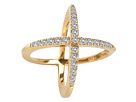 Elizabeth and James - Windrose Pave Ring (Gold Plated/White Topaz) - Jewelry | Zappos