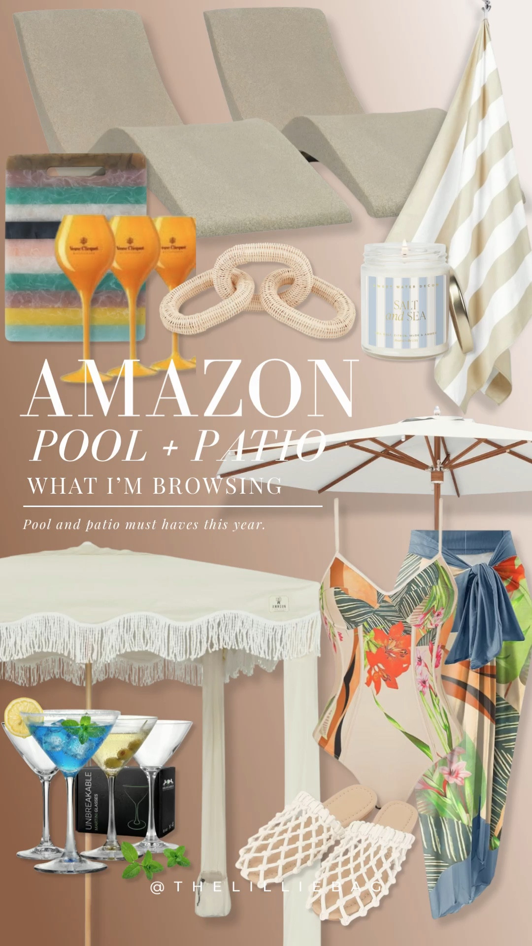My favorite pool + patio finds from Amazon ☀️🤍

A mix of the pieces I already have and love + some of the best finds I’ve been eyeing 🙌🏼 everything you need to upgrade your outdoor space for summer — cozy, cute, and so functional.

Perfect for pool days, hosting, or just relaxing outside ✨ all linked on my LTK!

amazon finds, pool decor, patio decor, outdoor living, summer essentials, backyard inspo, hosting essentials

#LTKSeasonal #LTKHome