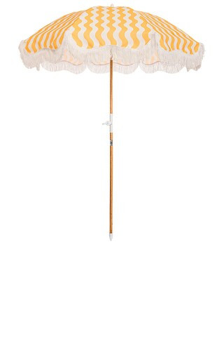 business & pleasure co. Holiday Umbrella in Ocean Mimosa Stripe from Revolve.com | Revolve Clothing (Global)