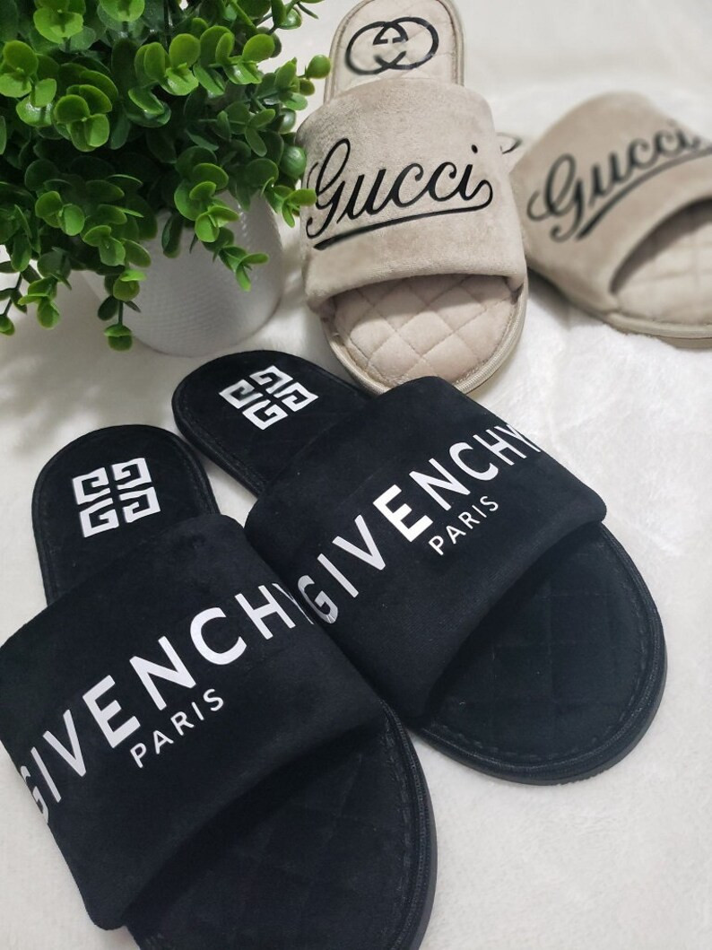 Slippers Personalized/Brand Inspired | Etsy (US)