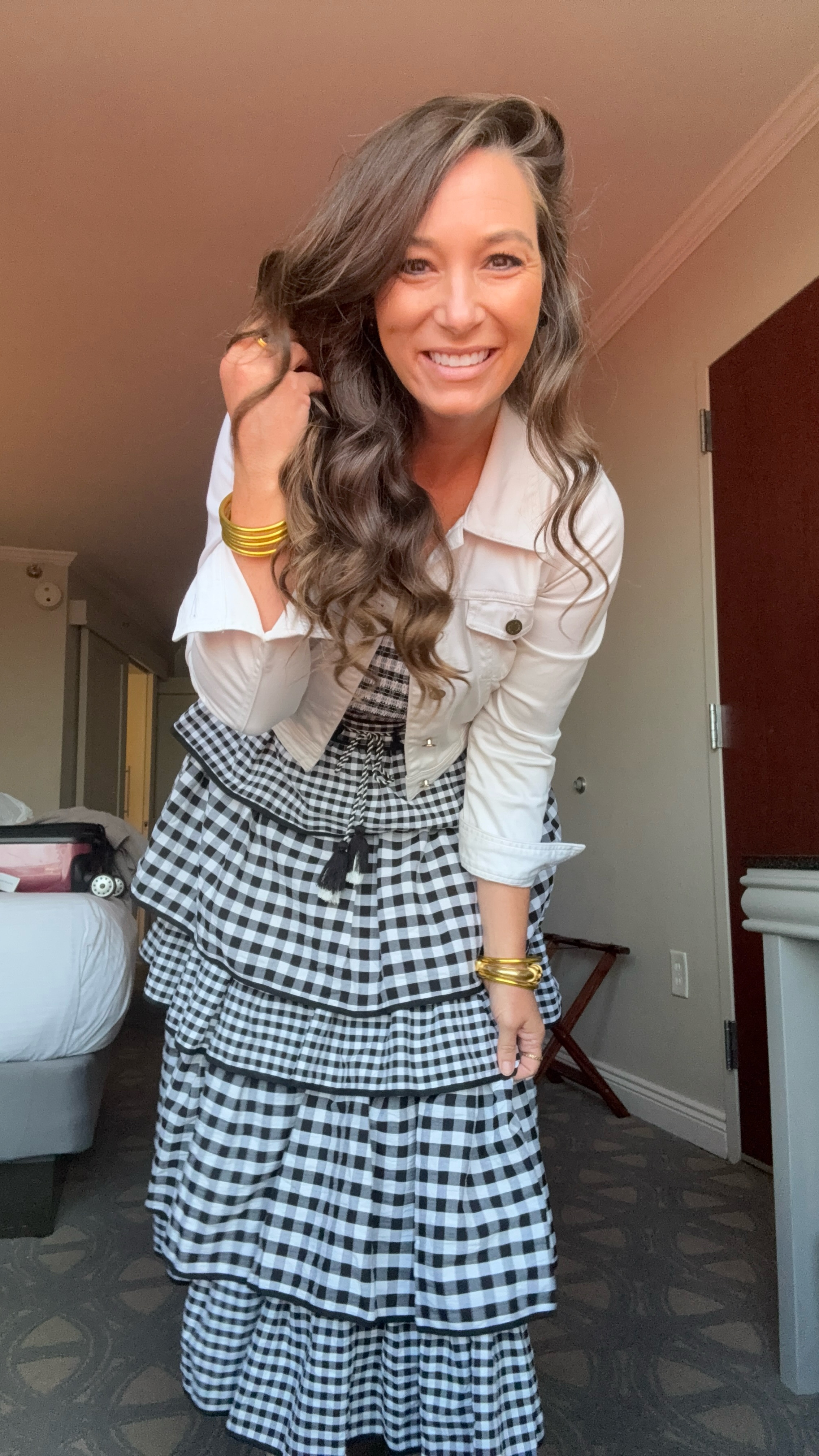 Office outfit, Work day outfit! Gingham dresses perfect for desk to drinks! 

#LTKFindsUnder100 #LTKSeasonal #LTKStyleTip