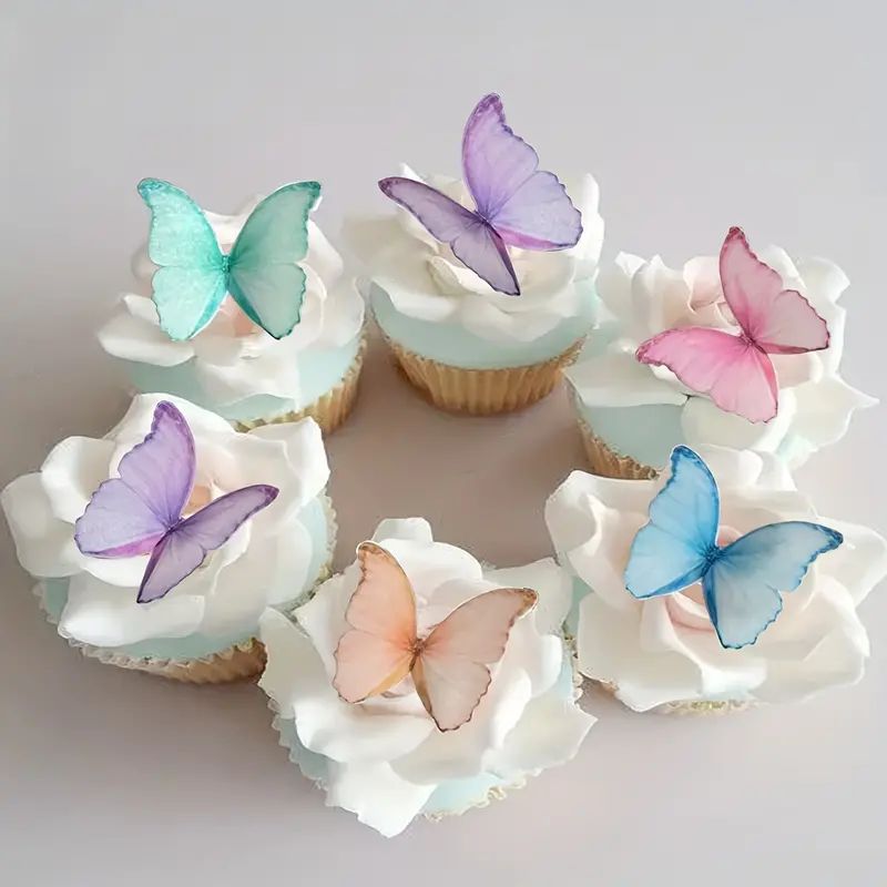 Vivid 48pcs Purple Butterfly Cake Toppers – Edible Wafer Decor for Birthdays, Weddings, and Mor... | Temu Affiliate Program