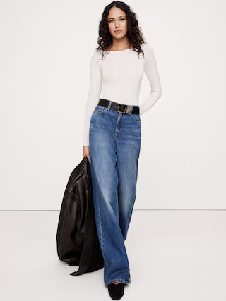 The Icon Classic Wide-Leg Jean | Banana Republic (US)