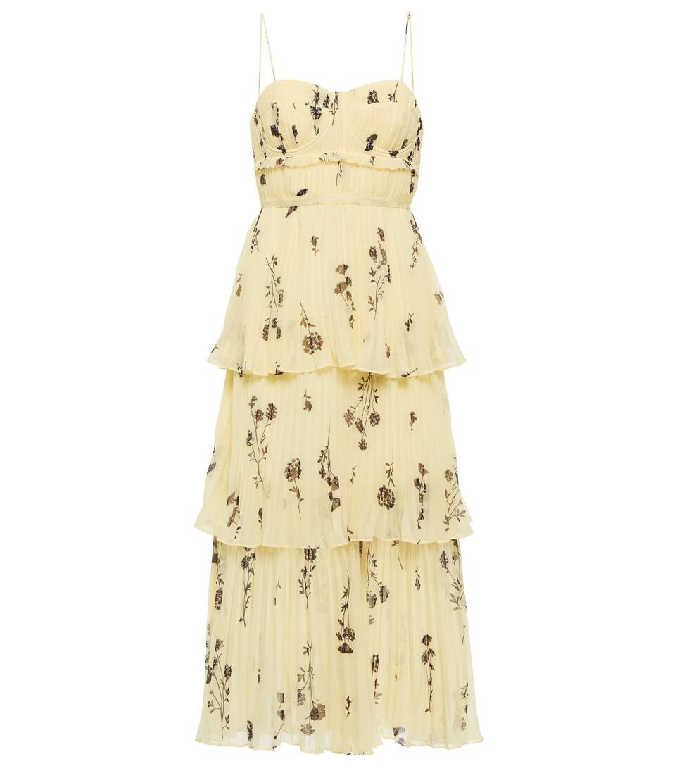 Silk georgette midi dress | Mytheresa (US/CA)