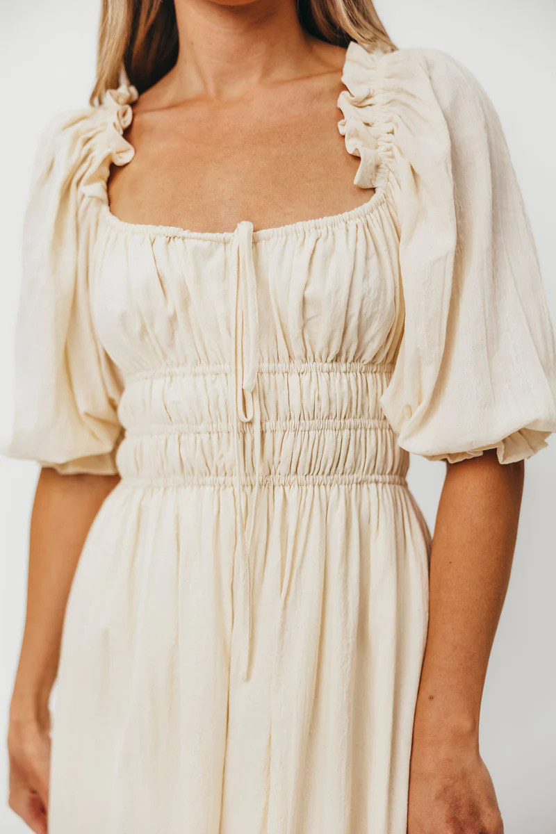 Darling Midi Dress in Cream | Worth Collective
