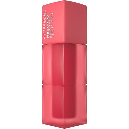 Maybelline New York Lip Tint, Super Stay Teddy Tint, Up To 12 Hour Blurred Matte Lipstick, Plush Comfort, Longwear Makeup, Hydrating & Transferproof, Vegan, 8 Buildable Lip Shades, Shade: Petalcore | Amazon (UK)