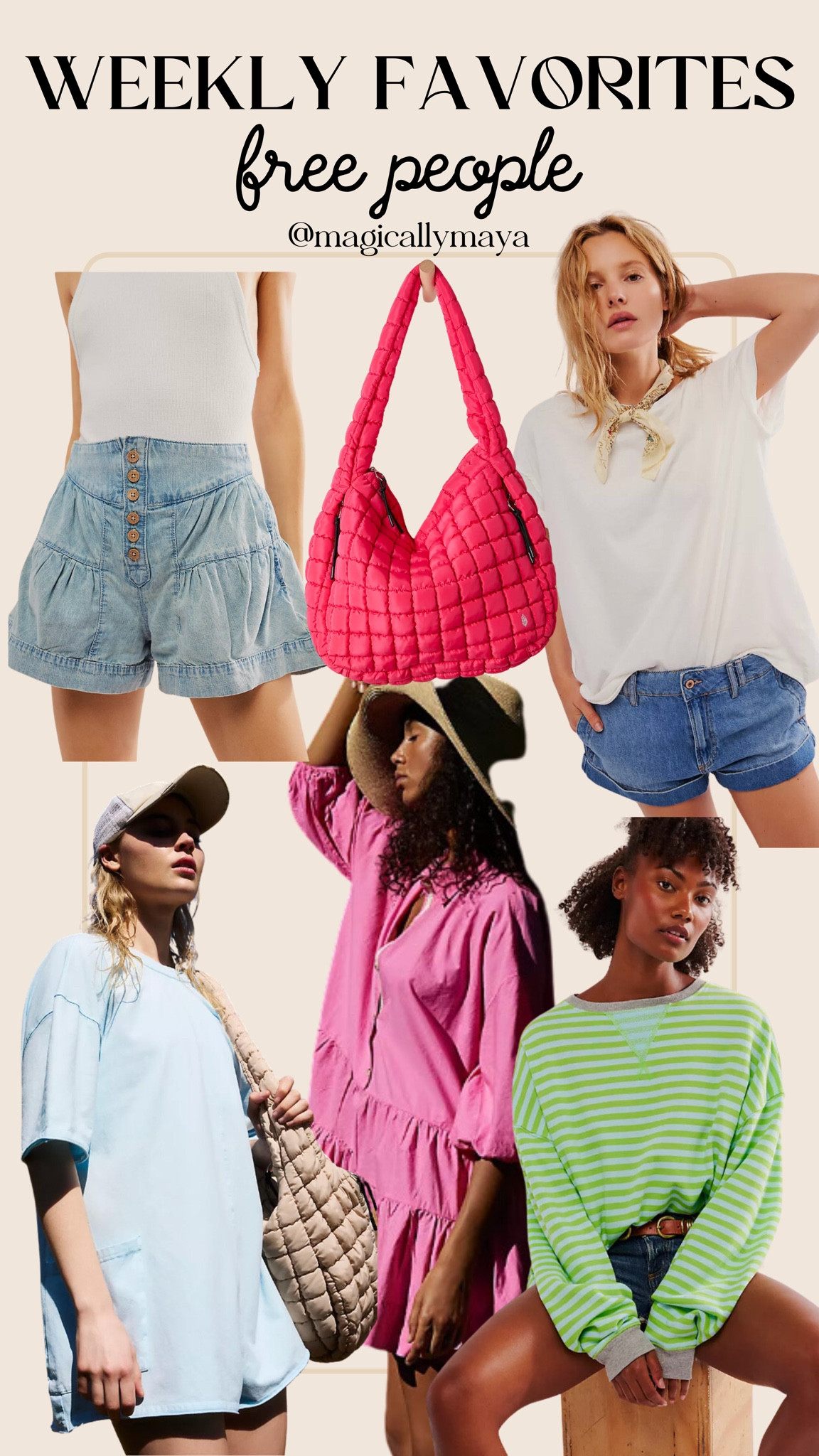 some recent free people favorites! the bag is absolutely worth the hype, and can double as a diaper bag! all but the tee and shorts are repeat buys in different colors for me, so good I went back for more!

#LTKSeasonal