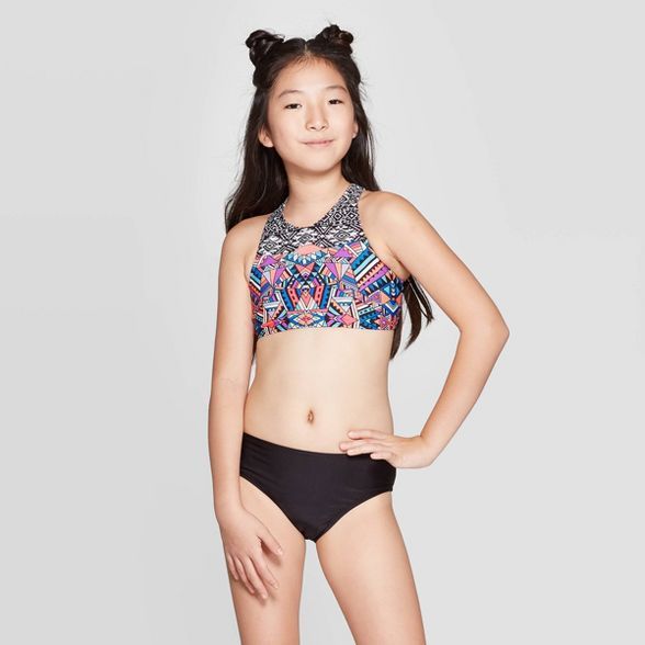 Girls' Bikini Swimsuit Set - art class™ Black | Target