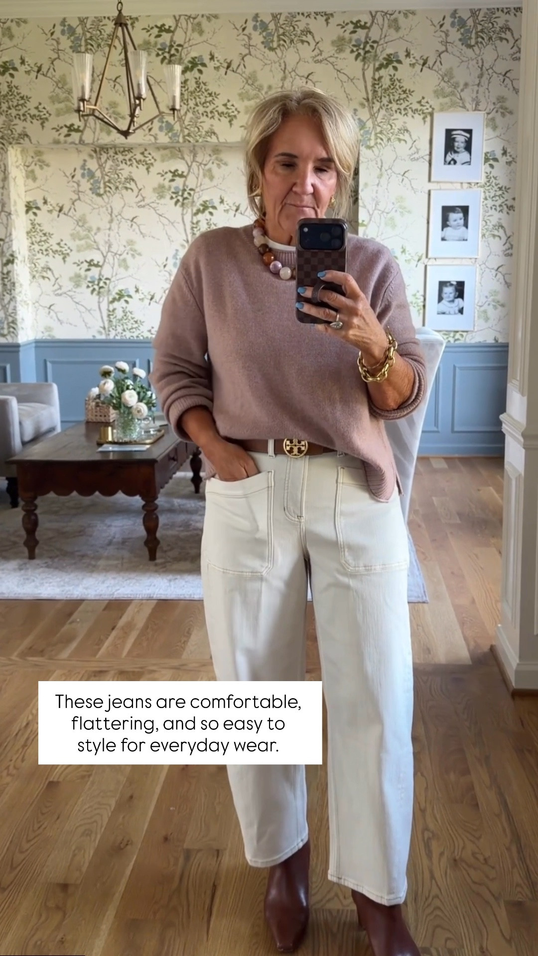 These Spanx barrel jeans have quickly become a favorite! The utility pockets give them a more relaxed, casual feel than the classic Spanx barrel jeans, and they also come in a beautiful blue wash. They’re comfortable, flattering, and so easy to style for everyday wear.

💡 LTK MADE EASY
❤️ Heart = Support my posts!
🔖 Save = Get sale & restock alerts
📋 Lists = Keep favorites organized
📲 Share = Send lists and products to a friend. Hello, Christmas List!
💬 Comment = Ask me anything about what I’m wearing.:-)

#LTKootd #LTKOver40 #LTKSeasonal
