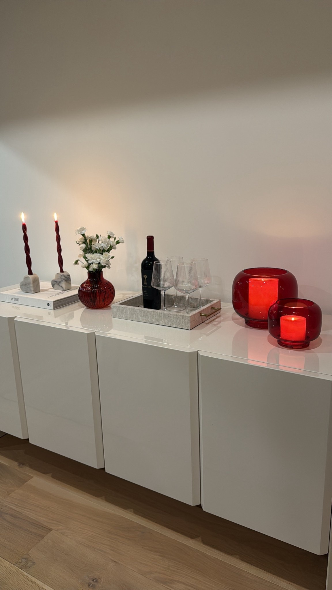 Style my dining room console with me for Valentines Day! 🍷🕯️🌹💌

#LTKfoodie #LTKValentine #LTKHome