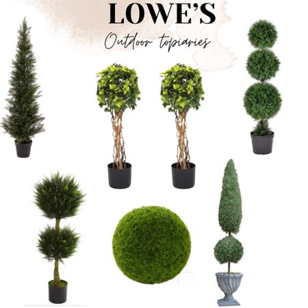 Dress your porch and patio witb these ourdoor topiaries @loweshomeimprovement # seasonal decor, patio decor, porch decor 

#LTKhome #LTKsalealert #LTKSeasonal