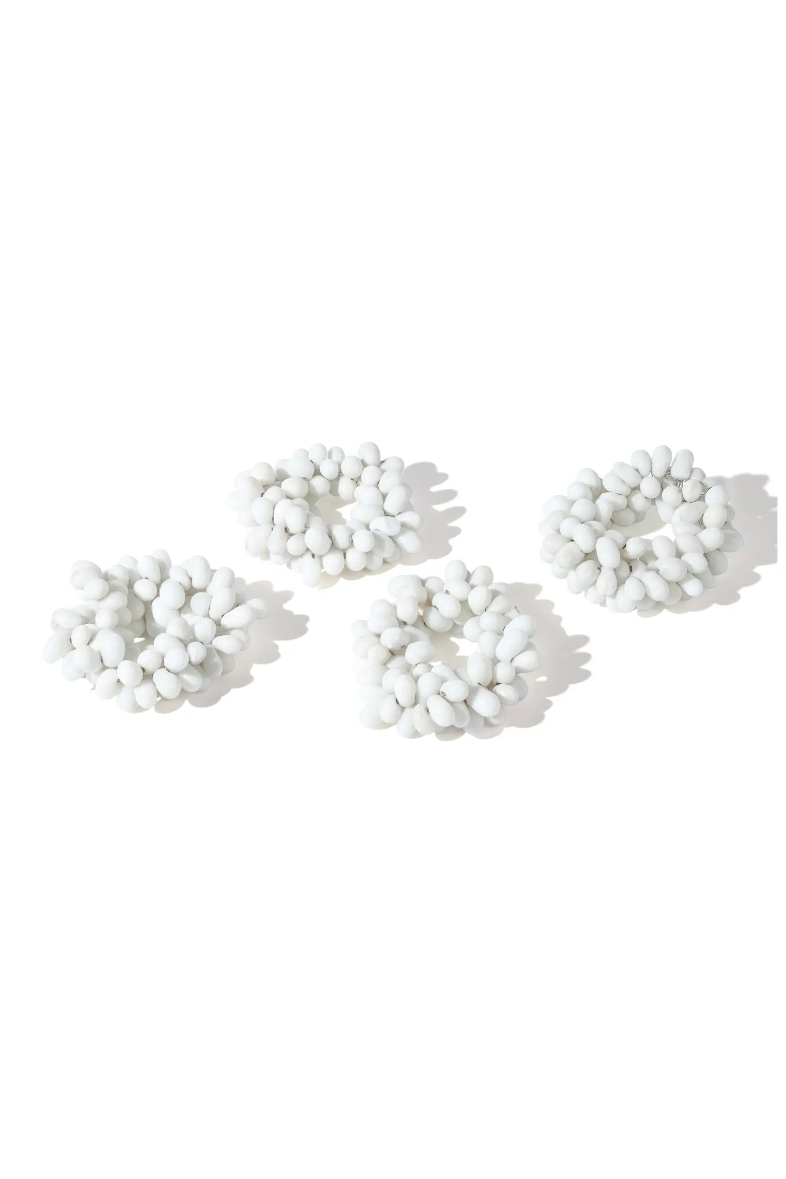Sculpted Cloud Cluster Set of 4 Napkin Rings | Nordstromrack | Nordstrom Rack