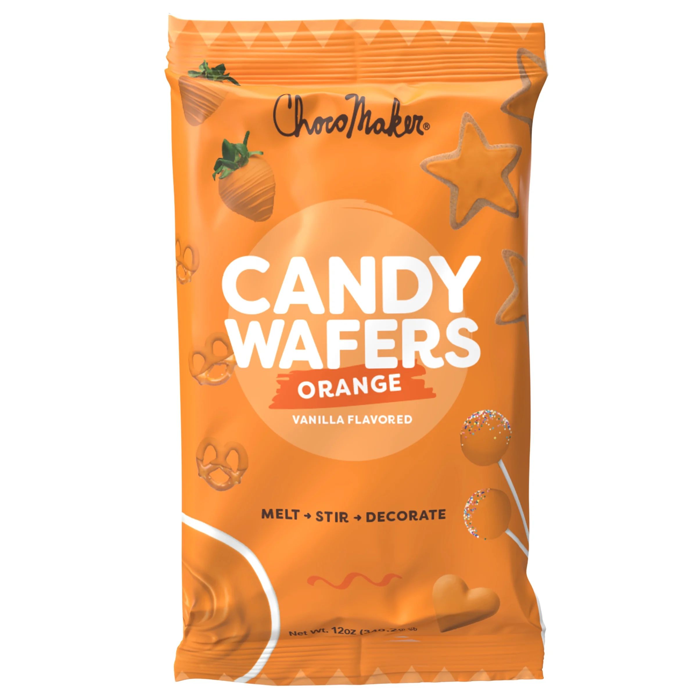 ChocoMaker Orange Vanilla Flavored Candy Wafers 12oz, Gluten Free, Wheat Free | Walmart (US)