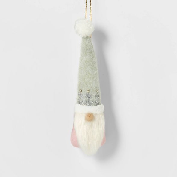 Winter Whites Gnome Christmas Tree Ornament Gray - Wondershop™ | Target