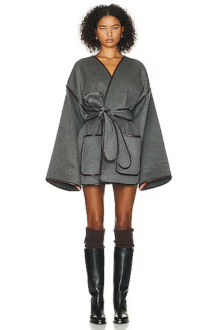 Wool Blend Blanket Coat | FWRD 