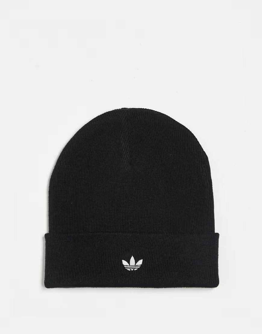 adidas Originals beanie with trefoil in black | ASOS (Global)