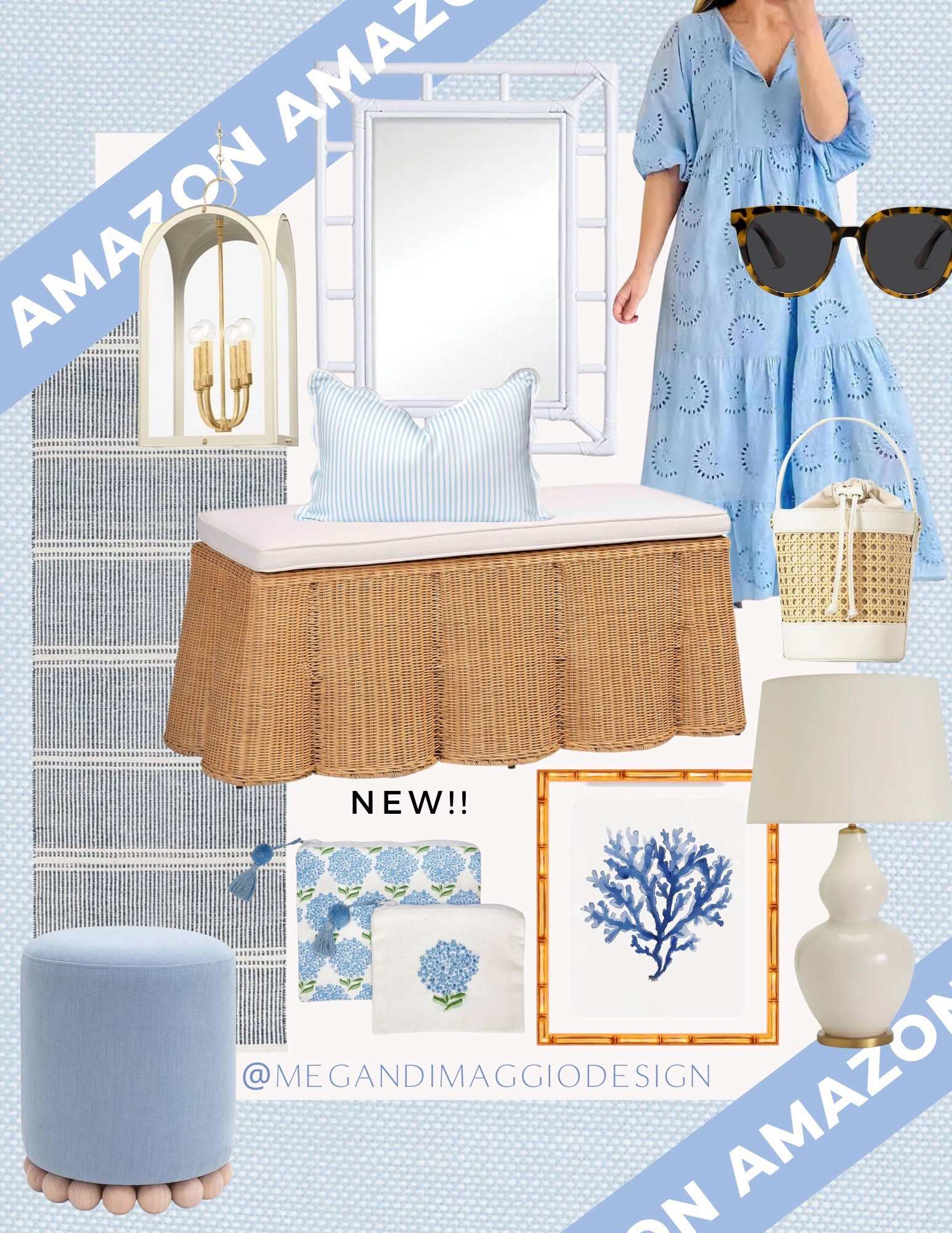 New blue & white coastal grandmother finds to love on Amazon!!

#LTKFindsUnder100 #LTKHome #LTKSaleAlert