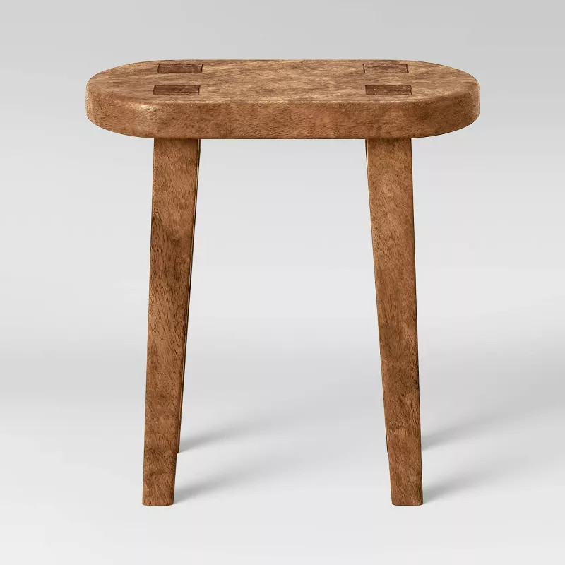 Woodland Tall Carved Wood Table Black - Threshold™ | Target